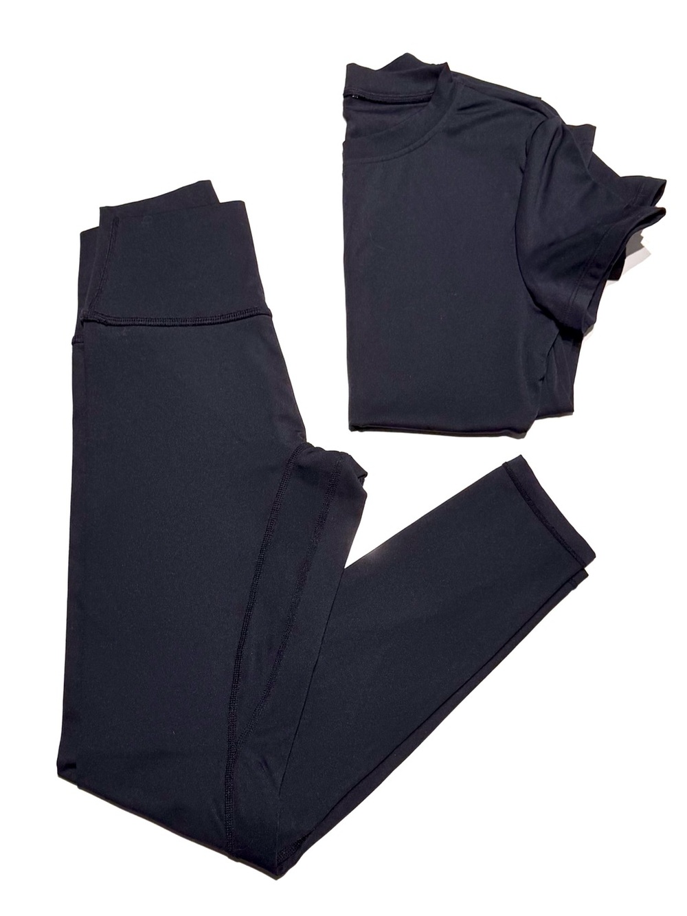 Black Top and Leggings Set XS-Small